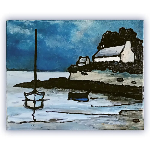 Tableau 24x30cm bretagne - tableau,