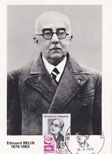 Carte postale 1er Jour timbre 1972 Edouard BELIN physicien BELINOGRAPHE VESOUL 3