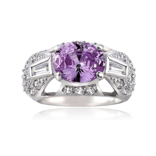 Bague filigrane pavé - pavé, en