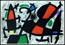 Joan MIRO : Composition abstraite VI, Lithographie 1970