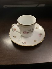 Tasse à café et soucoupe en porcelaine de Limoges