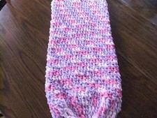 BABY BLANKET BAG - BABY COCOON - HANDMADE - SHADES OF PINK AND PURPLE