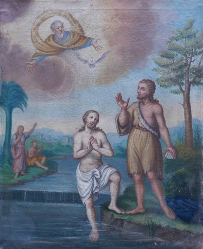 Tableau scène religieuse - tableau,