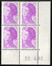 TIMBRE COIN DATE : LIBERTE 