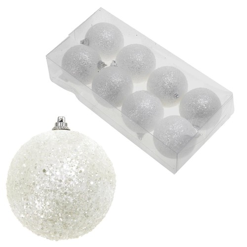 Boules neige blanches - boules,