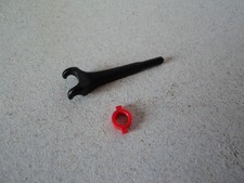 PLAYMOBIL vintage city safari racers voiture jeep clip fixation roue rouge 3532