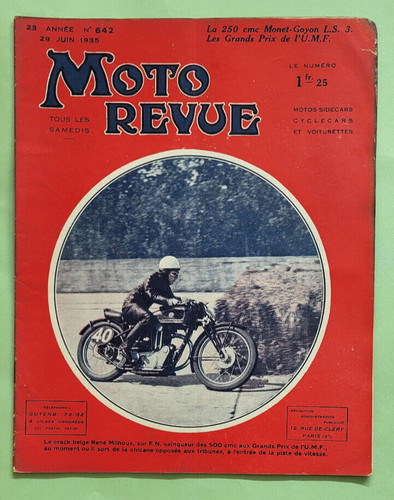 Moto revue 642 juin 1935 - revue, n°