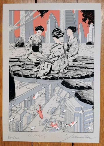 Sérigraphie schuiten signé - sérigraphie,