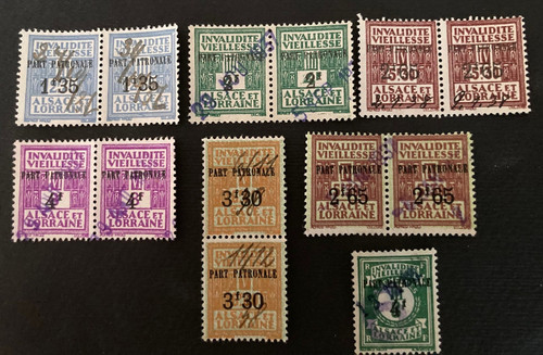 Lot timbres socio postaux - timbres, socio-postaux