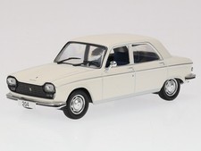 Peugeot 204 1976 blanc véhicule miniature ABADD154 Hachette 1:43