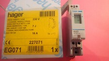 HAGER EG071 - Interrupteur horaire horloge électronique 1 voie 7 jours 16A 230v