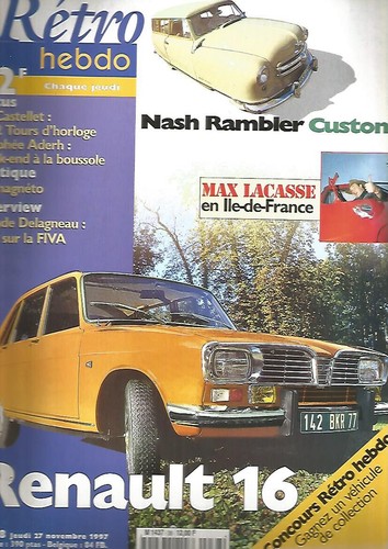 Retro hebdo renault - hebdo, 16