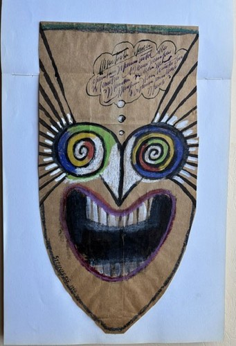 Dessin pastel encre saul - encre, de