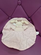 DOUDOU COROLLE ROND PLAT ROSE LAPIN PATACHOU BLANC GRELOT -