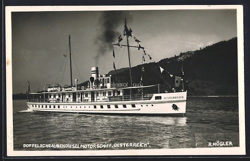 Carte postale bateau moteur - à,