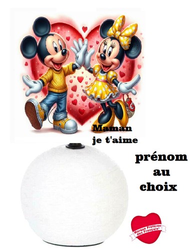 Lampe chevet minnie - lampe, de