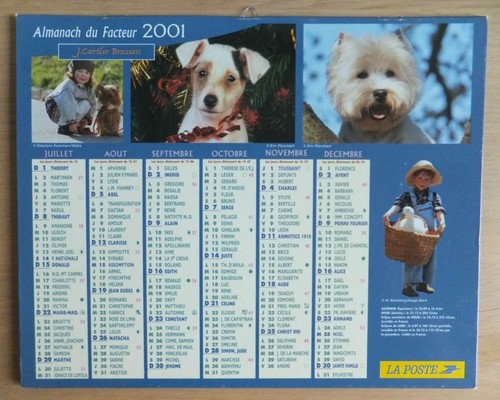 Almanach facteur 2001 - 2001,