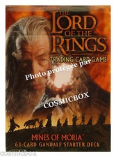 deck LORD of the RINGS starter MINES of MORIA GANDALF 63 trading cards carte NEW