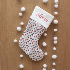Chaussette ou Botte de Noël 8 / Brodée / Prénom & fil au choix / Made in France.