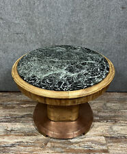 Très Rare table guéridon époque Art déco en acajou et cuivre rose vers 1920