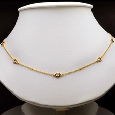 Collier multicolore en or