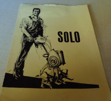 Prospectus brochure motoculteur   SARCLEUSE  SOLO