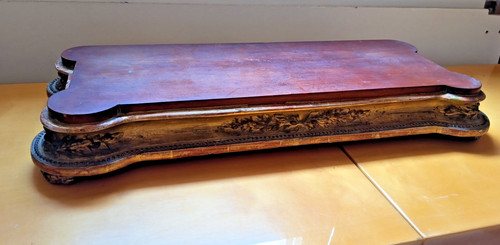 Ancien grand socle bois - ancien,