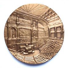 Médaille de l'Assemblée Nationale - poinçon triangulaire "République Française"