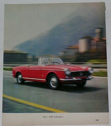 Advert pubblicità 1963 fiat - advert,