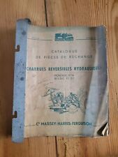 CATALOGUE PIECES de RECHANGE CHARRUES RÉVERSIBLES  MASSEY-HARRIS-FERGUSON  
