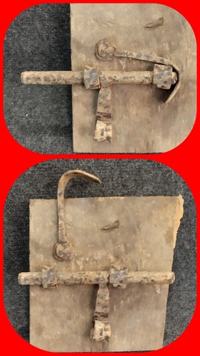 Ancien verrou 19e avec - ancien,