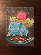 Carte Pokémon TOPPS HOLO Serie 1 Herbizarre Numéro 02 Française