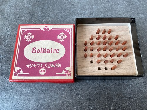 Ancien jeu solitaire bois - jeu,