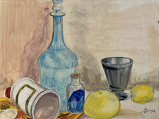 Belle Peinture 1954 Gouache