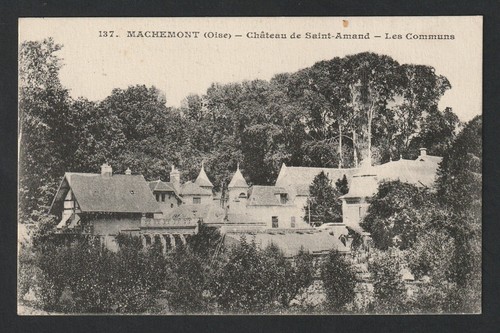 Cpa machemont château de - machemont,