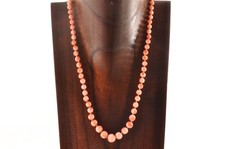 Collier ancien en corail rose