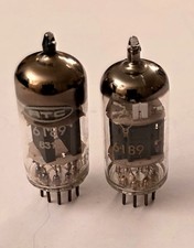 2x RT & RTC FRANCE 6189 = E82CC CV4003 M8136 ( ECC82 12AU7 ) TUBE fully TESTED