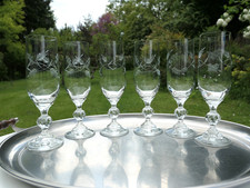 Lot 6 verres à pied flutes à