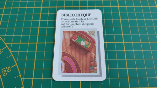 Carte bibliothèque pièce