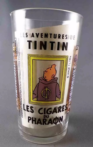 Tintin amora mustard glass - tintin,