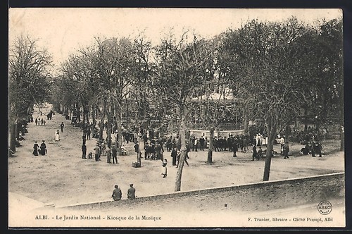 Cpa albi jardin - le, national