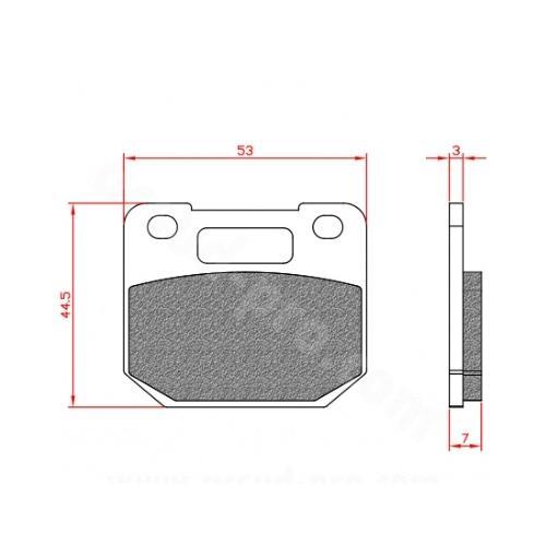 Plaquette frein brenta br3134 - plaquette,