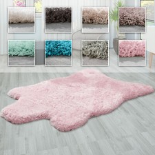 Tapis Peau Fausse Fourrure XXL Style Flokati Poils Longs Dif. Coloris/Tailles