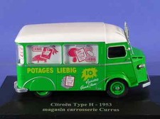 ELIGOR 1/43 CITROEN H HY CAMION MAGASIN carosserie CURRUS 1953 "Potages LIEBIG"!