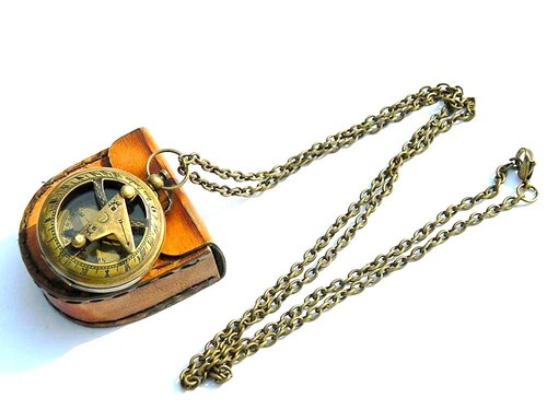 Collier laiton cadran - collier,