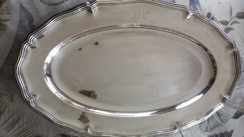 Grand plat service ovale - plat, de