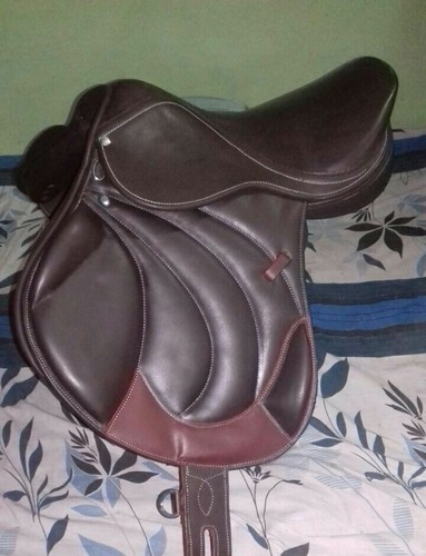 Selle cheval cuir - en, marron