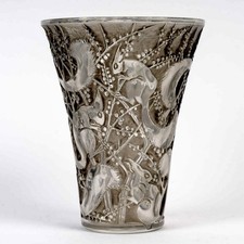 Vase senart verre - blanc, patine
