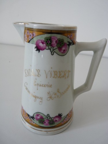 Pichet porcelaine epicerie - pichet,