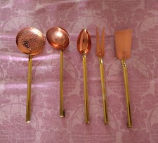 5 Ustensiles de cuisine . Version en cuivre